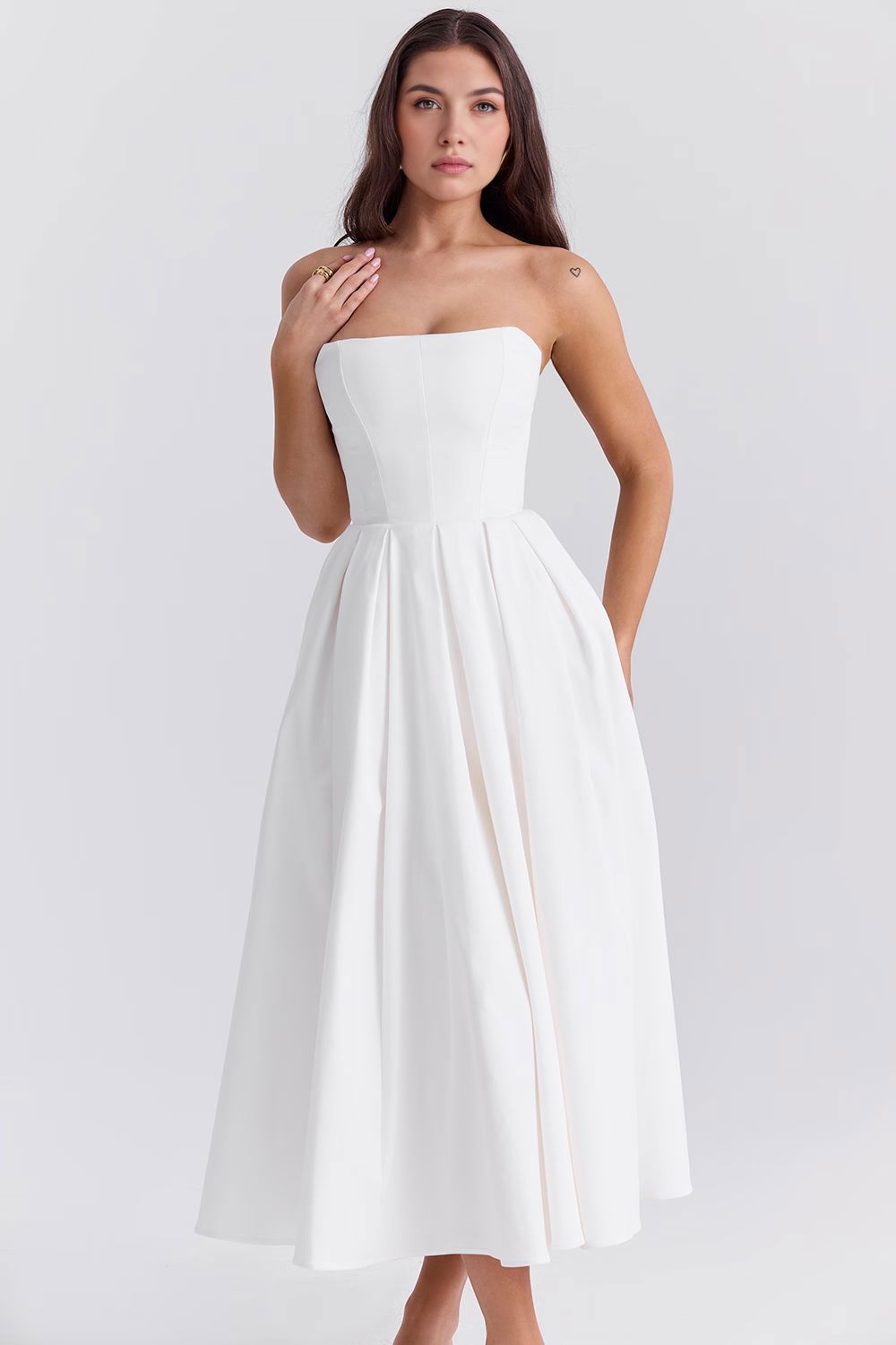Bustierkleid Celeste Bustierkleid Celeste Rosa Chic Weiß S