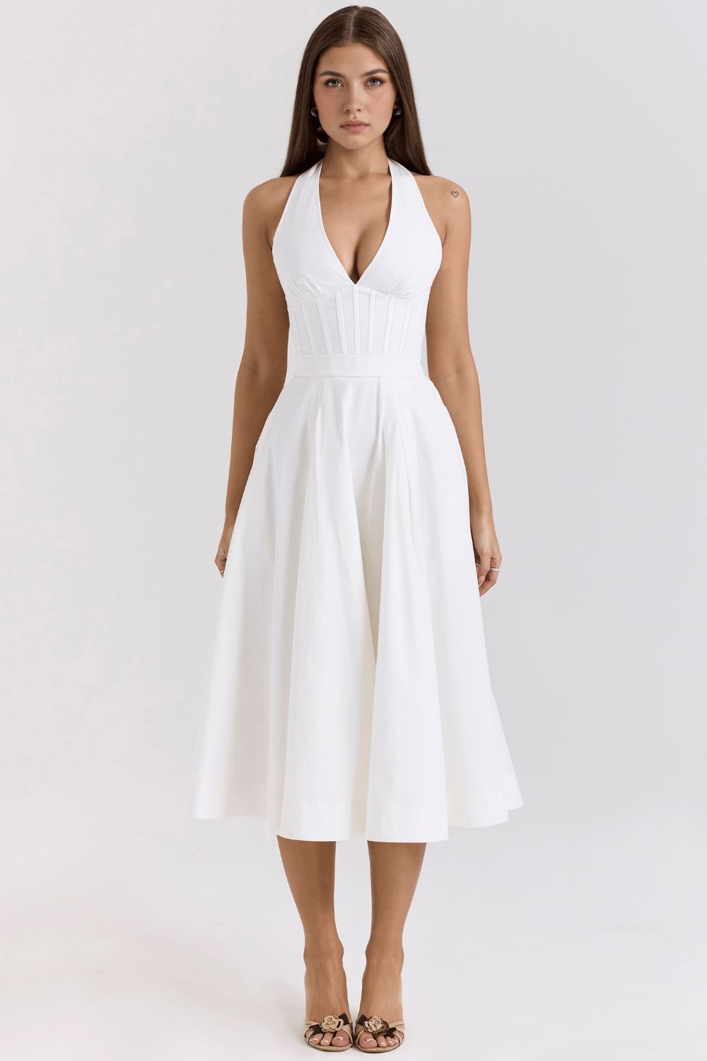 Midi Dress Charlotte Midi Dress Charlotte Rosa Chic Weiß S