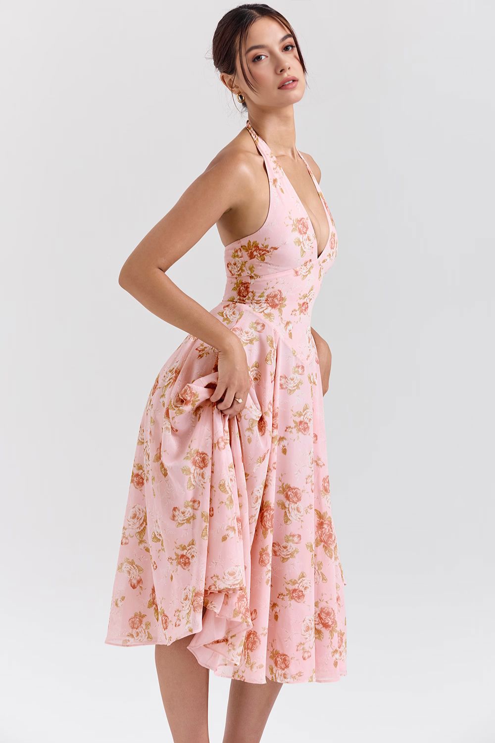 Mila Sommer-Midikleid Mila Sommer-Midikleid Rosa Chic