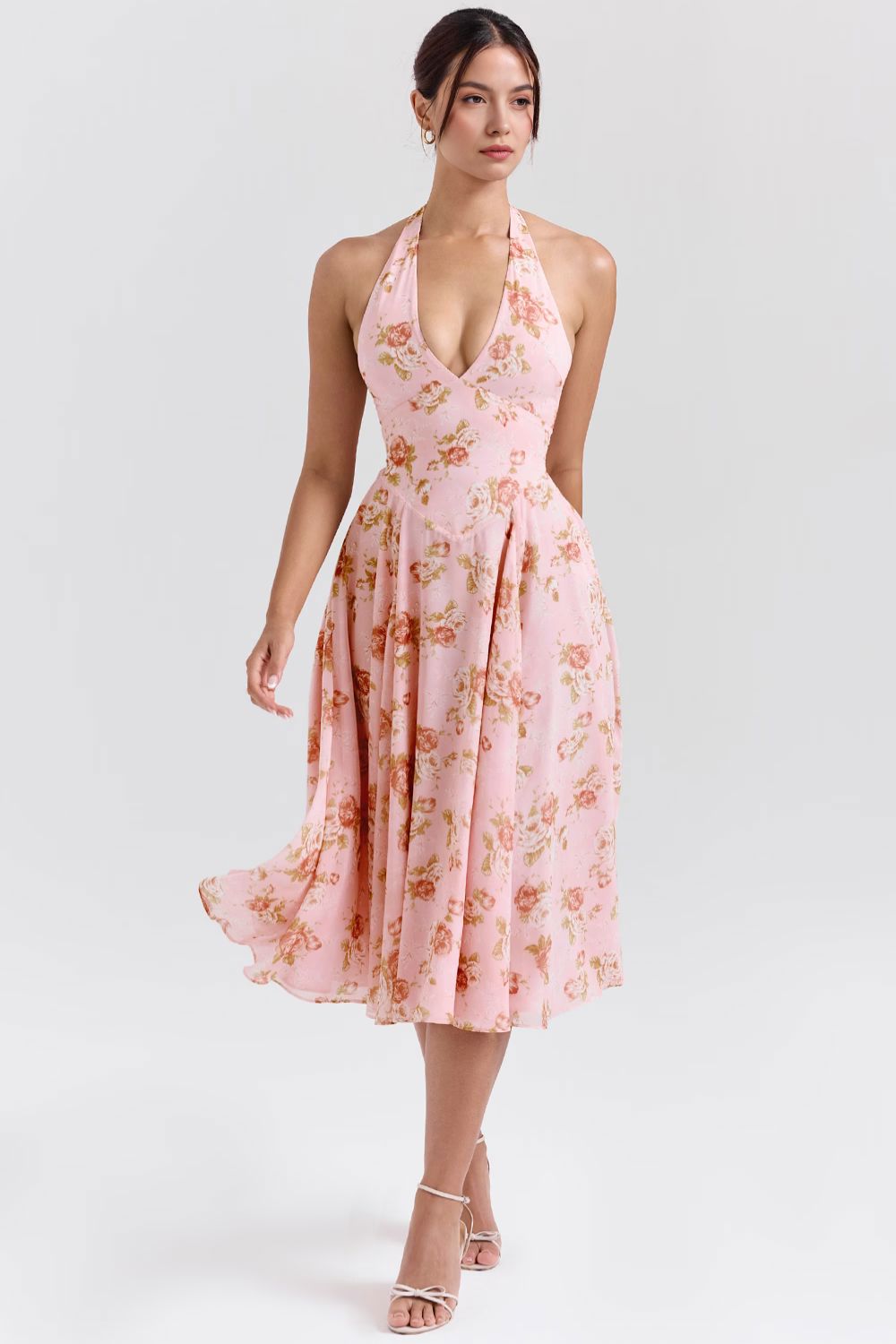 Mila Sommer-Midikleid Mila Sommer-Midikleid Rosa Chic